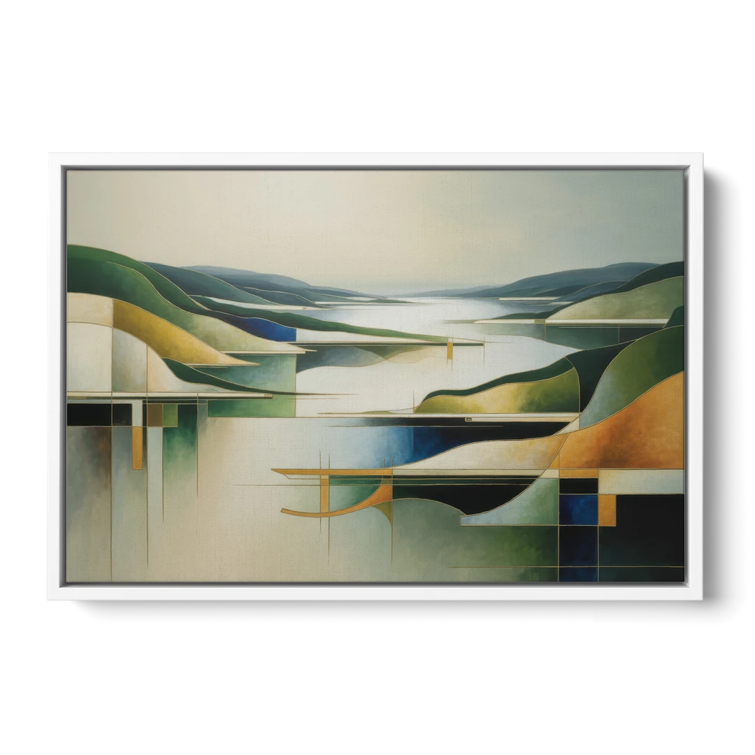 Bygdøy Peninsula Beauty - White Framed Canvas Wall Art - Front