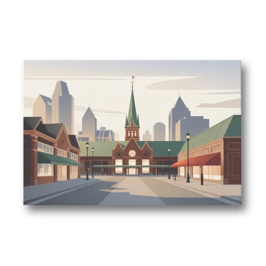 ByWard Market Charm - Canvas Wall Art - Front