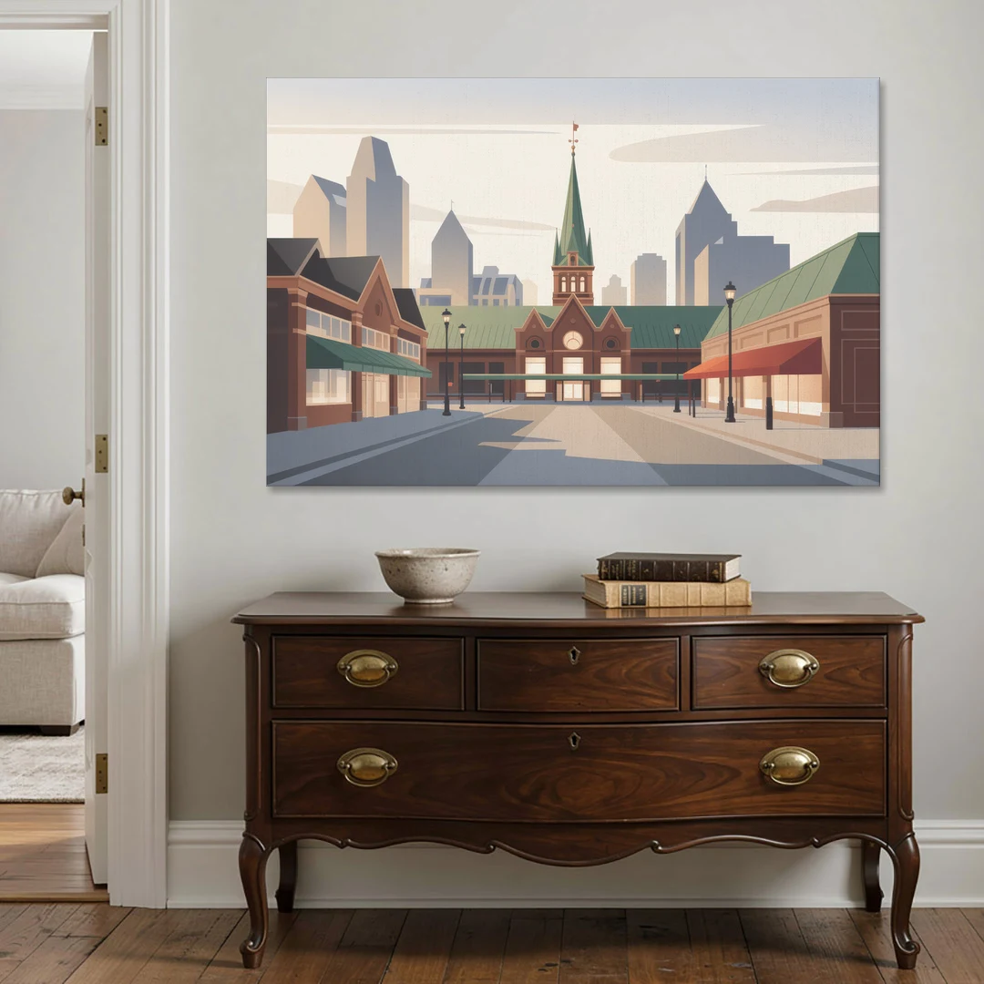 ByWard Market Charm - Canvas Wall Art - Coffee Table - 60x40
