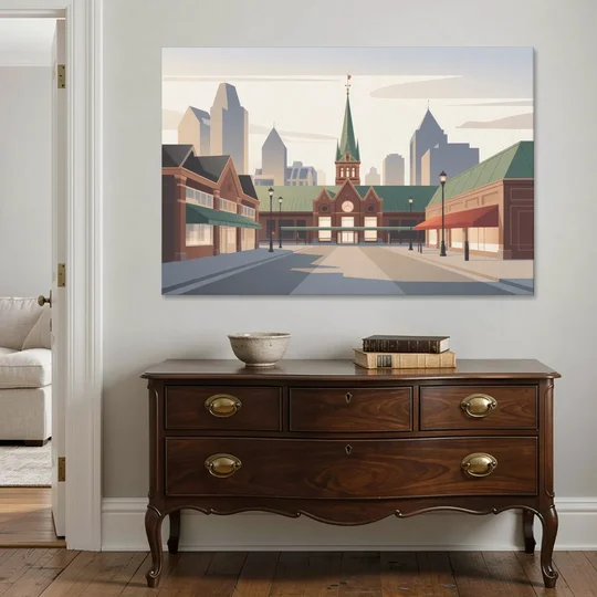 ByWard Market Charm - Canvas Wall Art - Coffee Table - 60x40