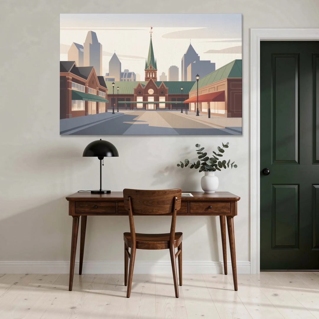 ByWard Market Charm - Canvas Wall Art - Office - 60x40