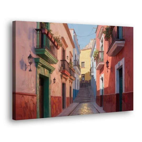 Callejón del Beso Alley - Canvas Wall Art - Side