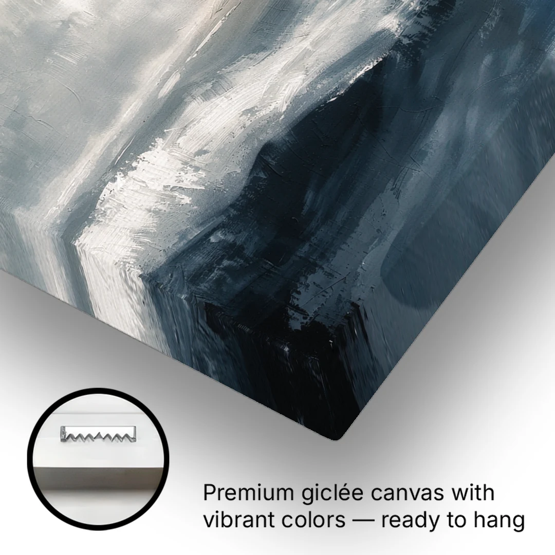 Calming Blossom Seam at Misty Dawn for the Bedroom - Canvas Wall Art - Gallery Wrap Corner