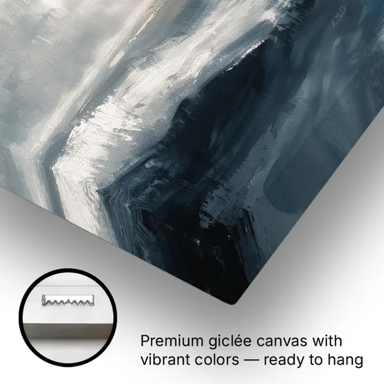 Calming Blossom Seam at Misty Dawn for the Bedroom - Canvas Wall Art - Gallery Wrap Corner