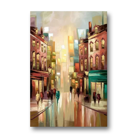Camden Downtown Streetscape - Canvas Wall Art - Front