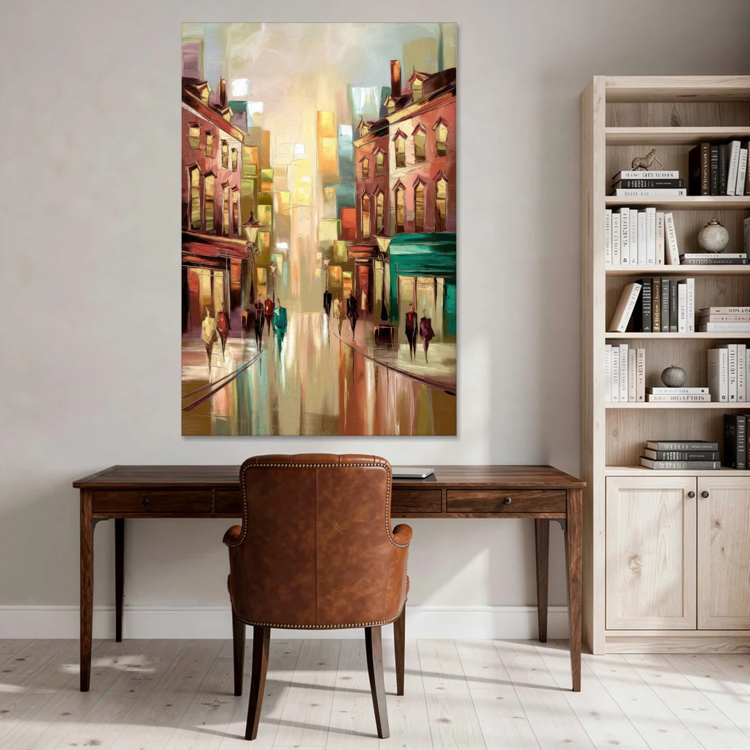 Camden Downtown Streetscape - Canvas Wall Art - Office - 40x60