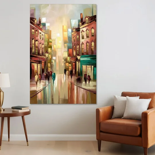 Camden Downtown Streetscape - Canvas Wall Art - Sofa - 40x60