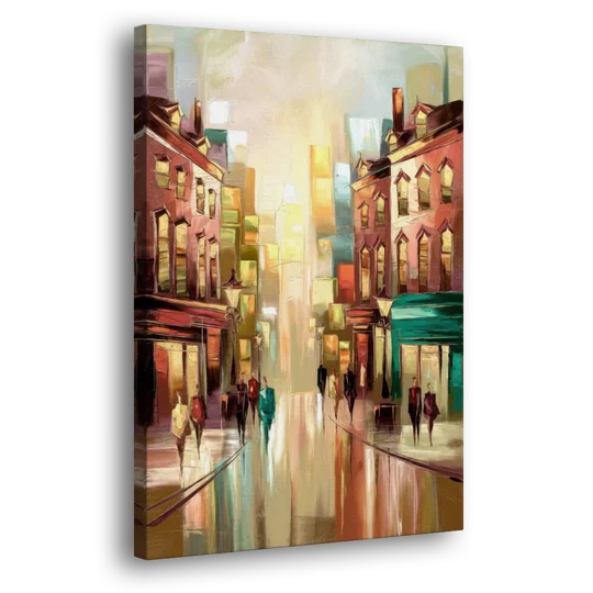 Camden Downtown Streetscape - Canvas Wall Art - Side