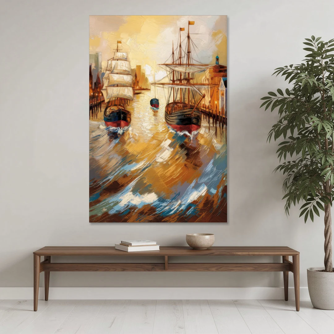 Camden Historic Waterfront - Canvas Wall Art - Coffee Table - 40x60