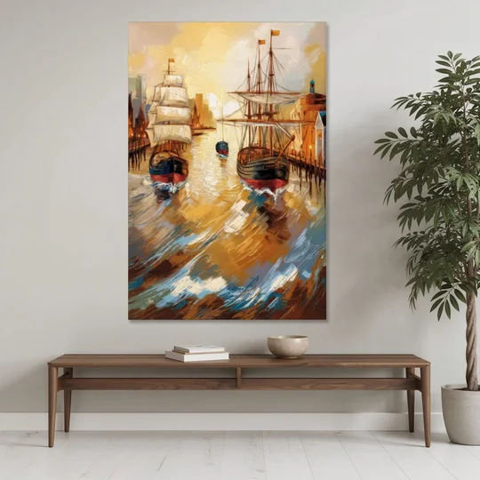 Camden Historic Waterfront - Canvas Wall Art - Coffee Table - 40x60