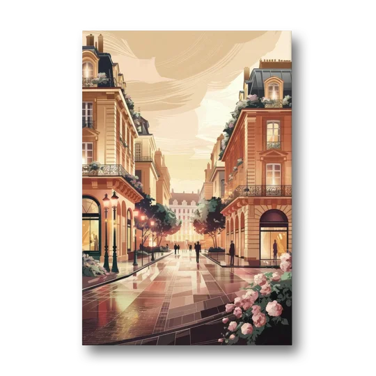 Camden Urban Charm Cityscape - Canvas Wall Art - Front