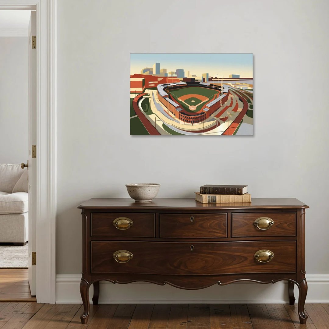 Camden Yards Baseball Stadium - Canvas Wall Art - Coffee Table - 36x24