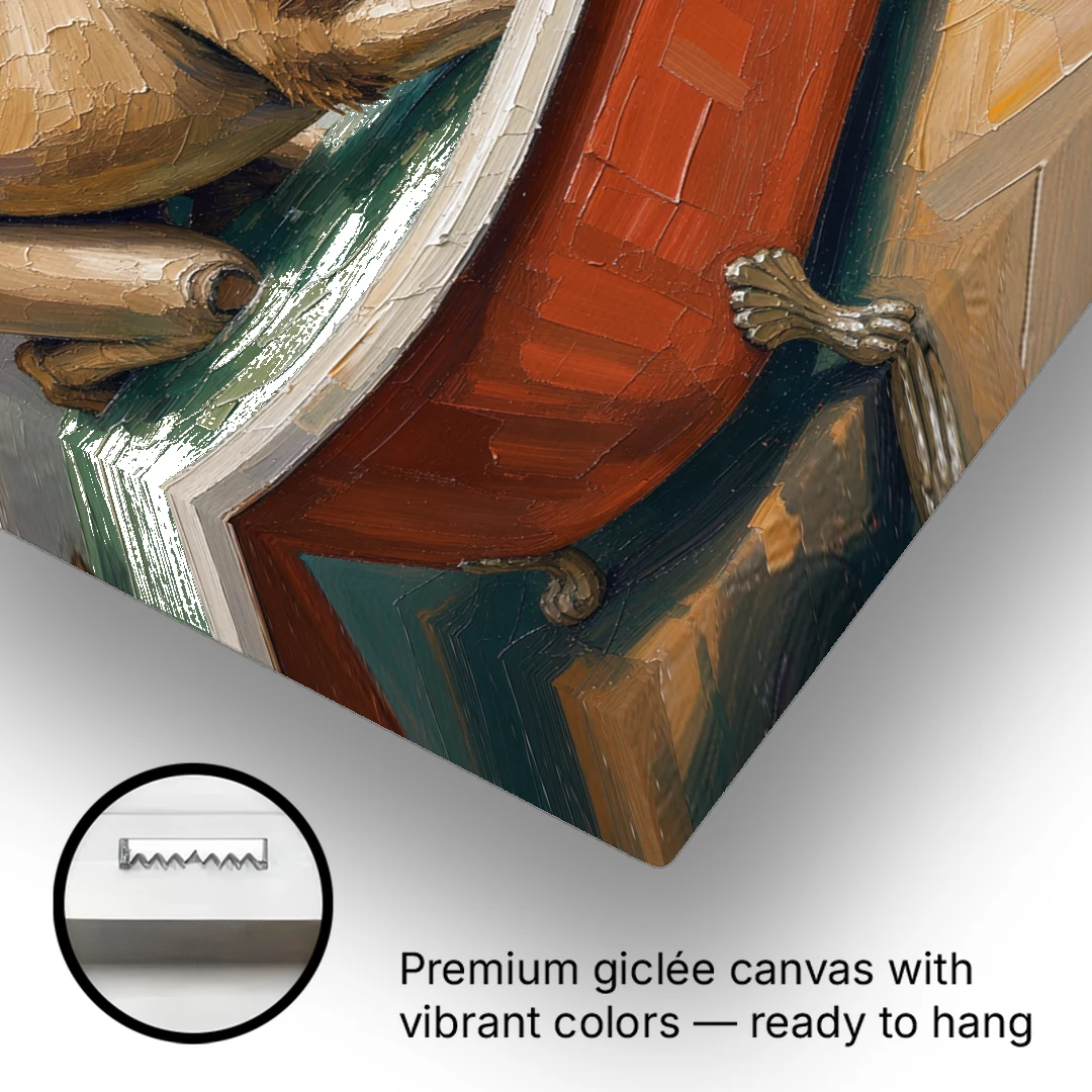 Camel Kneeling in a Clawfoot Tub - Canvas Wall Art - Gallery Wrap Corner