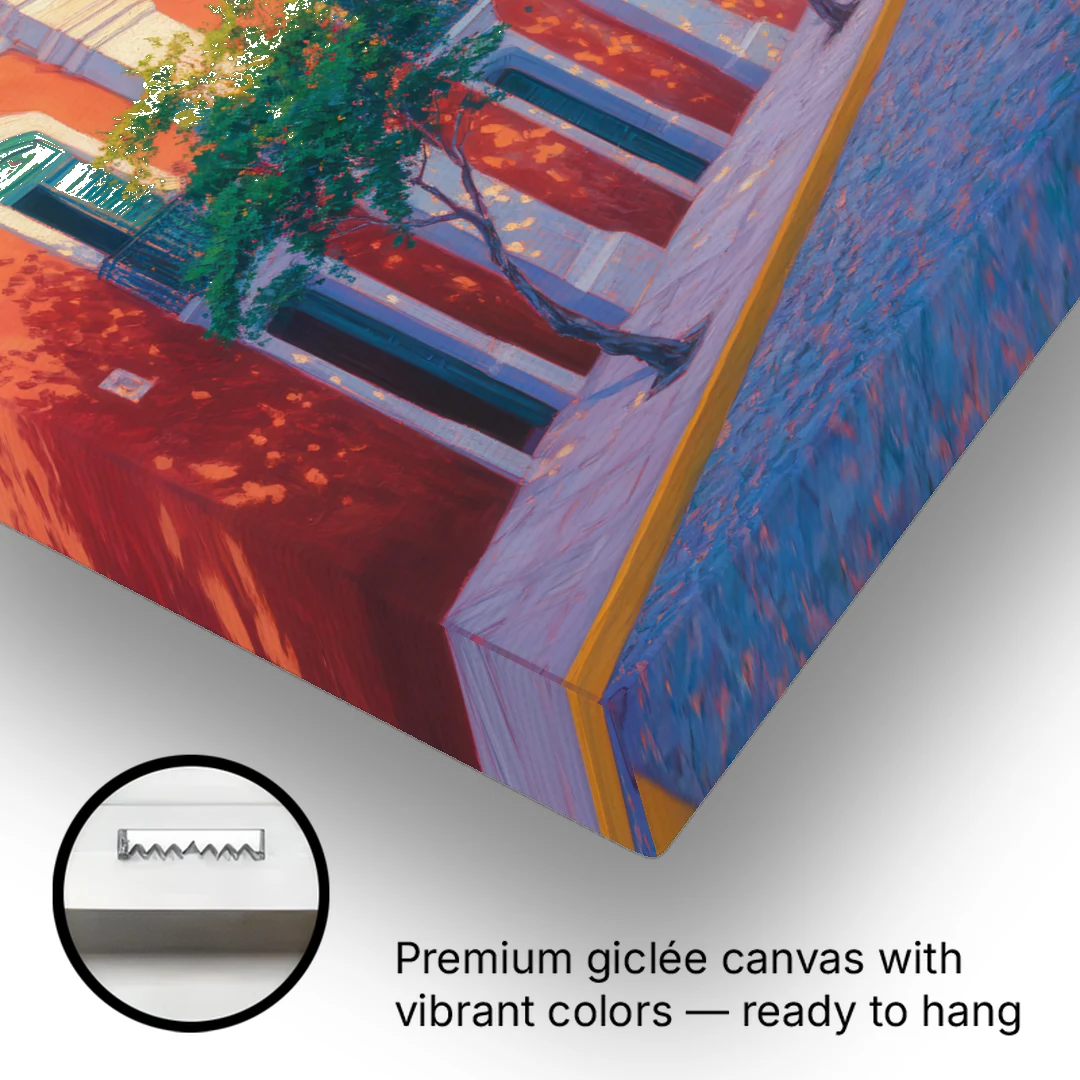 Campeche Walled City - Canvas Wall Art - Gallery Wrap Corner