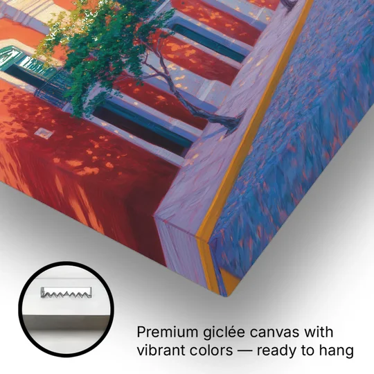 Campeche Walled City - Canvas Wall Art - Gallery Wrap Corner