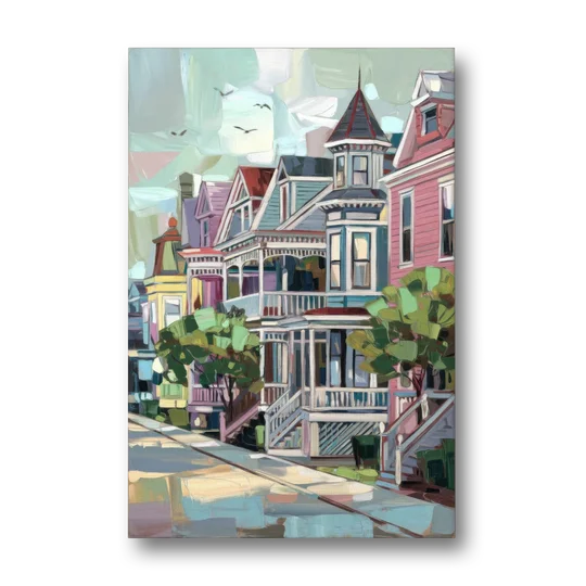 Cape May Historic District - Canvas Wall Art - Front