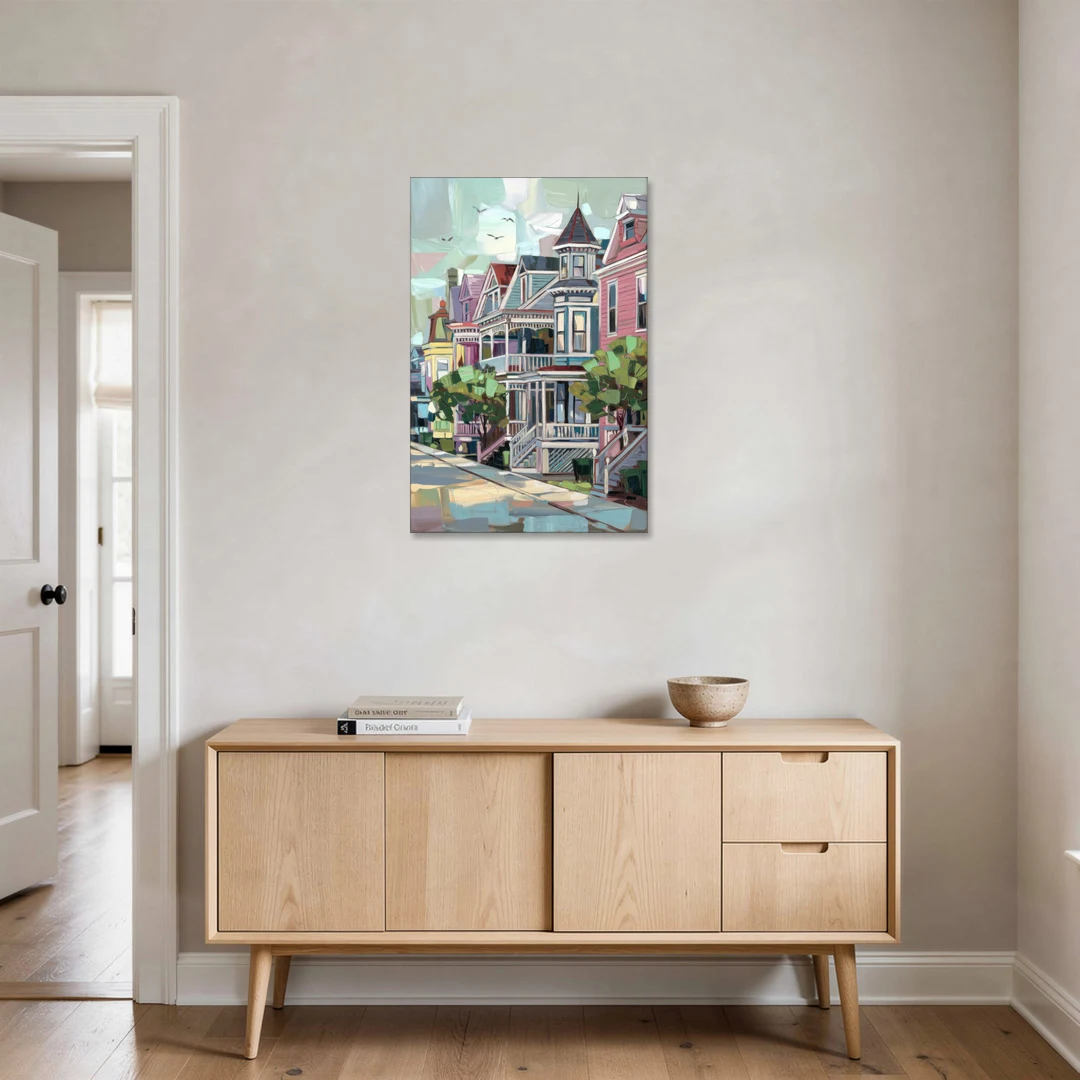 Cape May Historic District - Canvas Wall Art - Coffee Table - 24x36