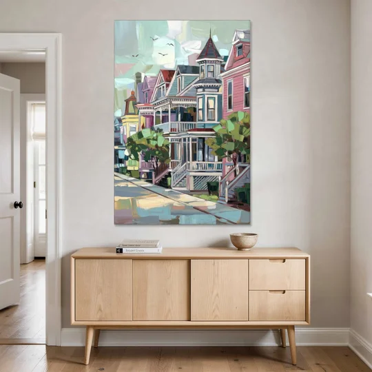 Cape May Historic District - Canvas Wall Art - Coffee Table - 40x60