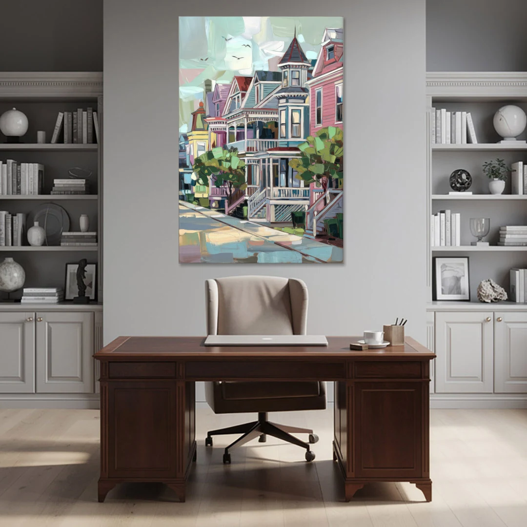 Cape May Historic District - Canvas Wall Art - Office - 40x60