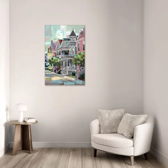 Cape May Historic District - Canvas Wall Art - Sofa - 24x36