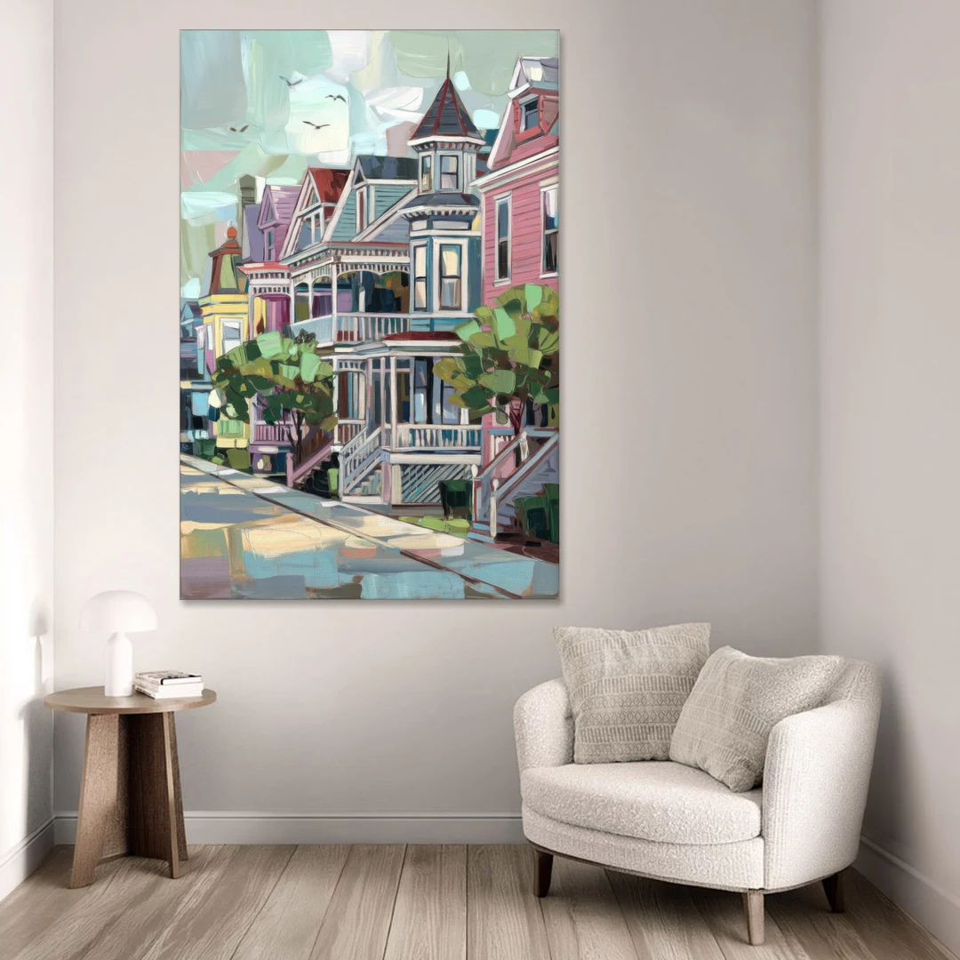 Cape May Historic District - Canvas Wall Art - Sofa - 40x60