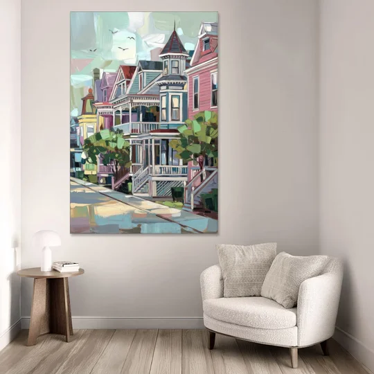 Cape May Historic District - Canvas Wall Art - Sofa - 40x60