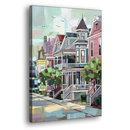 Cape May Historic District - Canvas Wall Art - Side