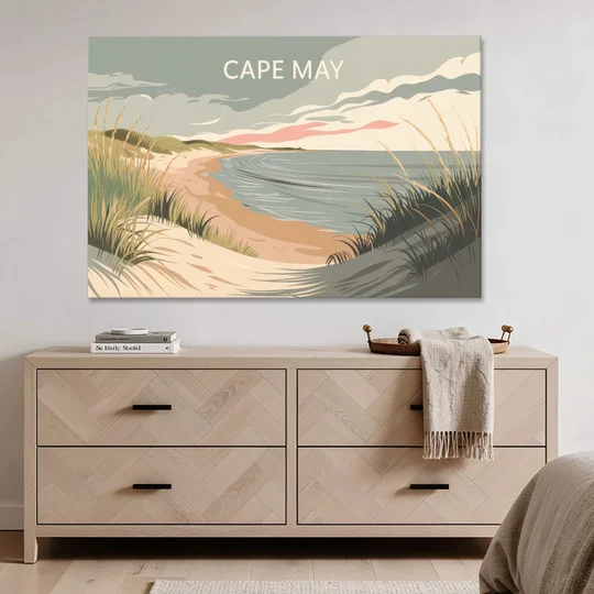 Cape May Ocean Breeze - Canvas Wall Art - Coffee Table - 60x40