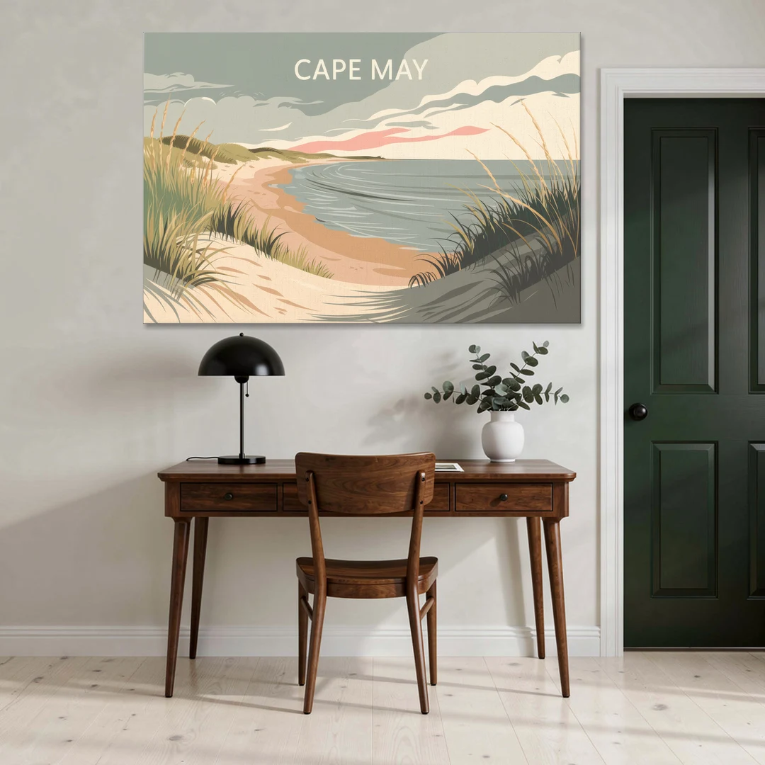 Cape May Ocean Breeze - Canvas Wall Art - Office - 60x40