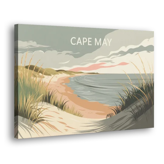 Cape May Ocean Breeze - Canvas Wall Art - Side