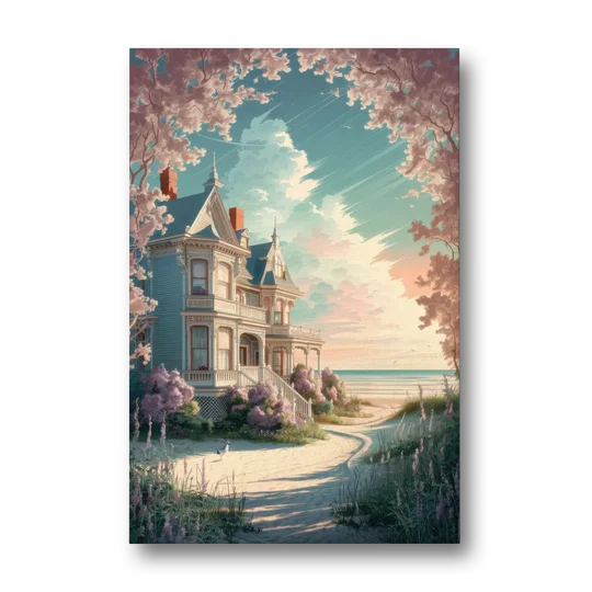 Cape May Victorian Charm - Canvas Wall Art - Front
