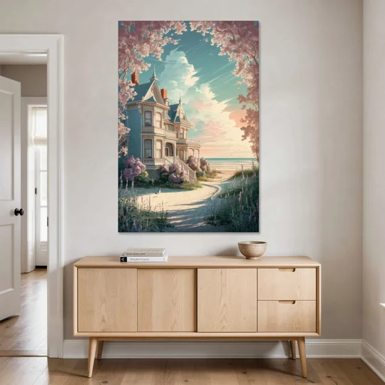 Cape May Victorian Charm - Canvas Wall Art - Coffee Table - 40x60