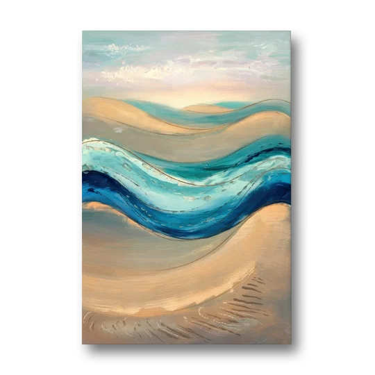 Cape May Waves and Dunes - Canvas Wall Art - Front