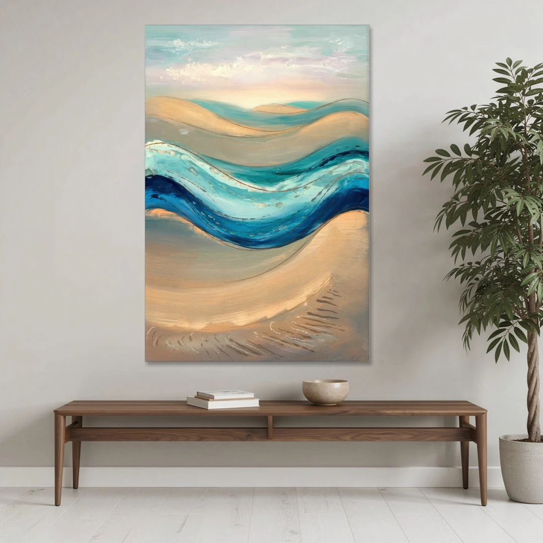 Cape May Waves and Dunes - Canvas Wall Art - Coffee Table - 40x60