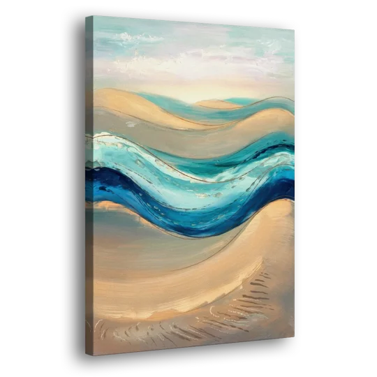 Cape May Waves and Dunes - Canvas Wall Art - Side