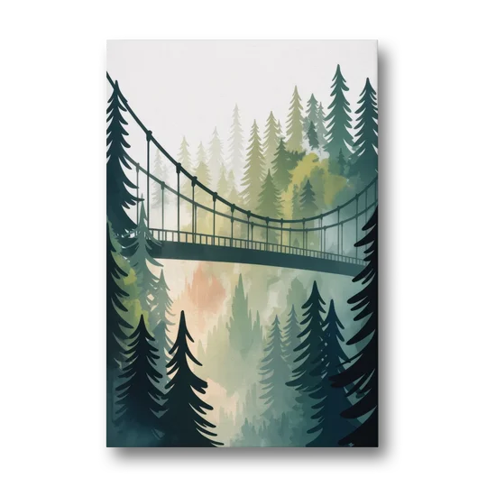 Capilano Suspension Bridge - Canvas Wall Art - Front