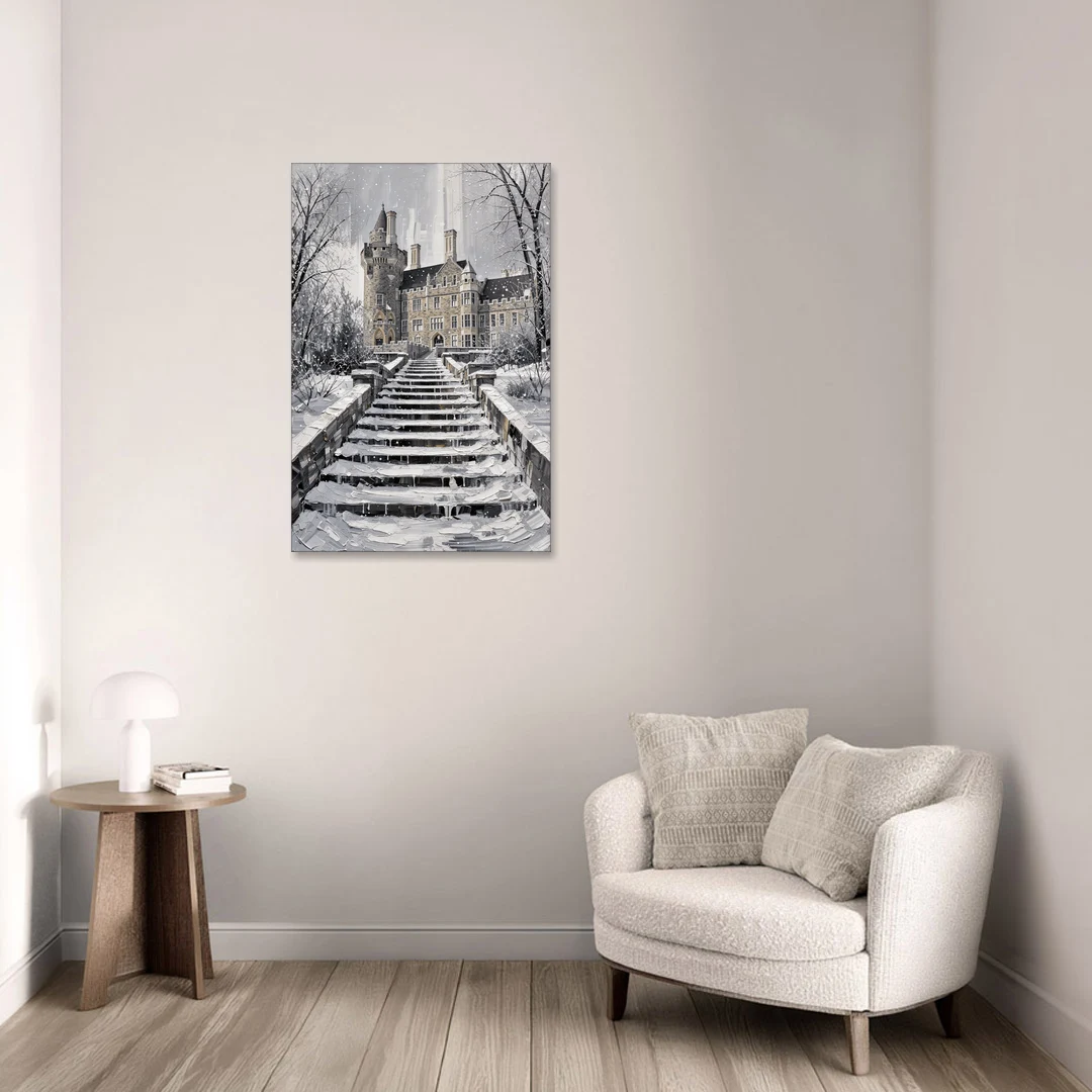 Casa Loma Historic View - Canvas Wall Art - Sofa - 24x36