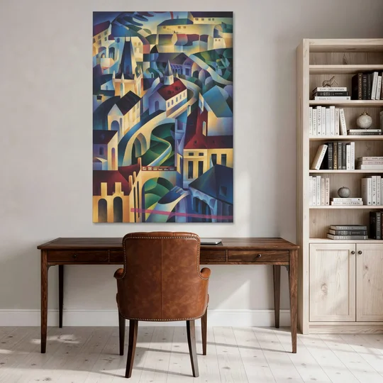 Castle Hill Views - Canvas Wall Art - Office - 40x60