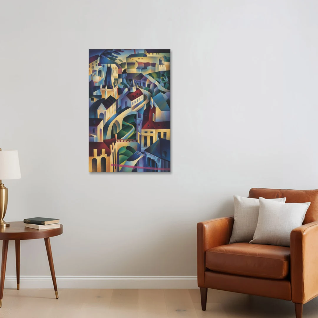 Castle Hill Views - Canvas Wall Art - Sofa - 24x36