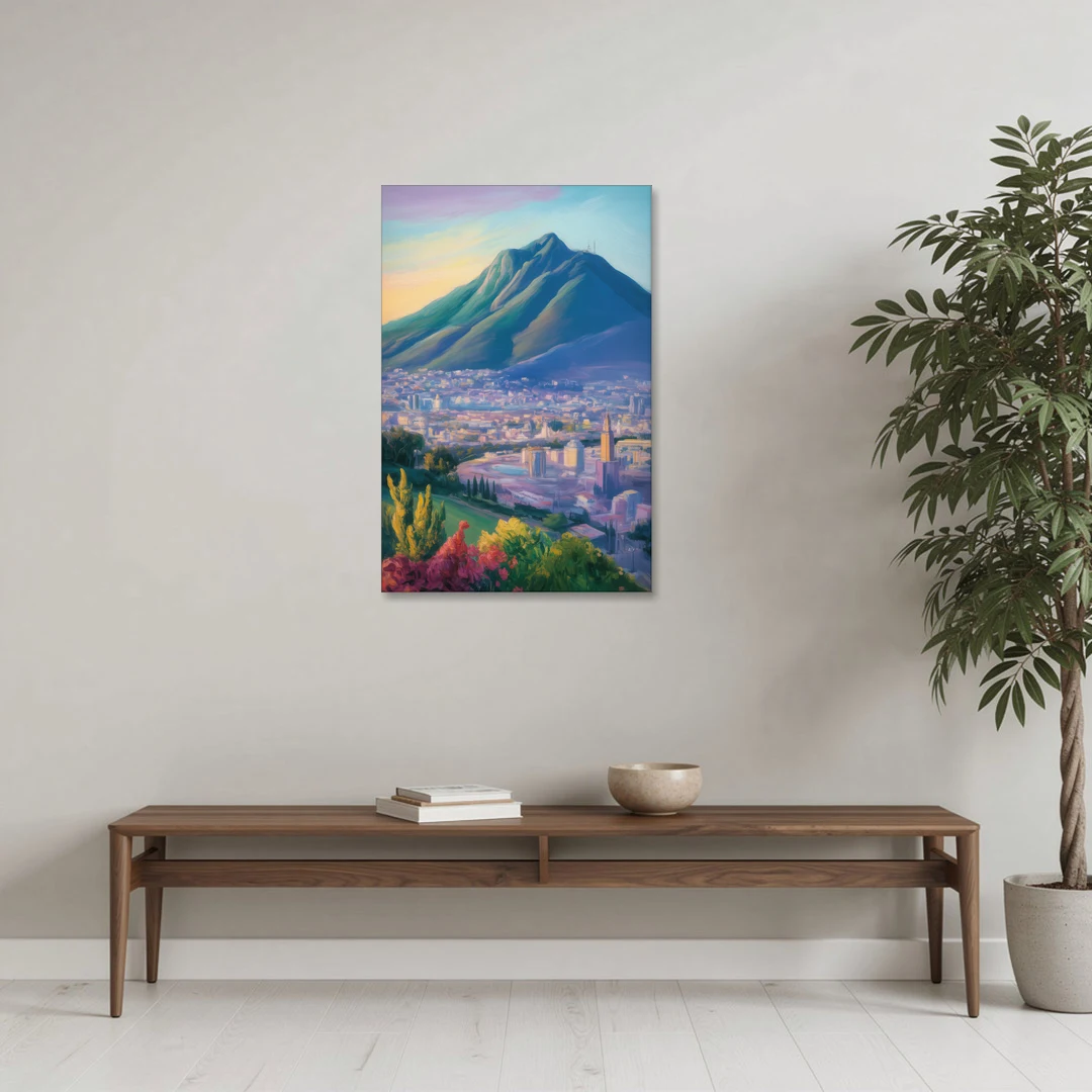 Cerro de la Silla View - Canvas Wall Art - Coffee Table - 24x36