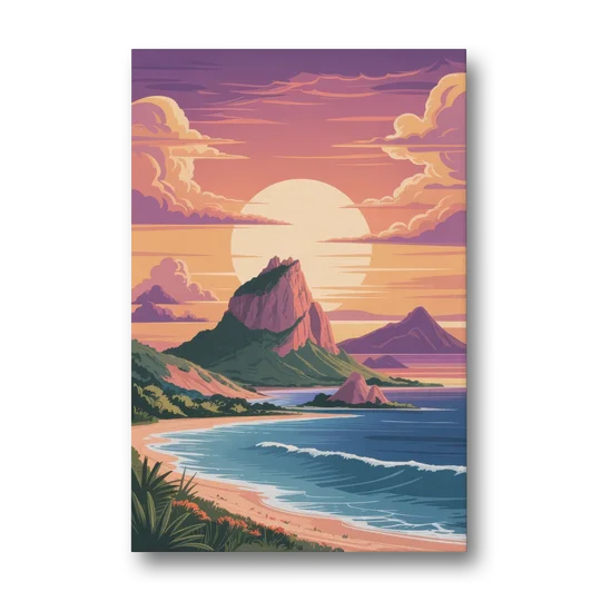 Cerro del Crestón Sunset - Canvas Wall Art - Front