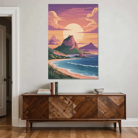 Cerro del Crestón Sunset - Canvas Wall Art - Coffee Table - 40x60
