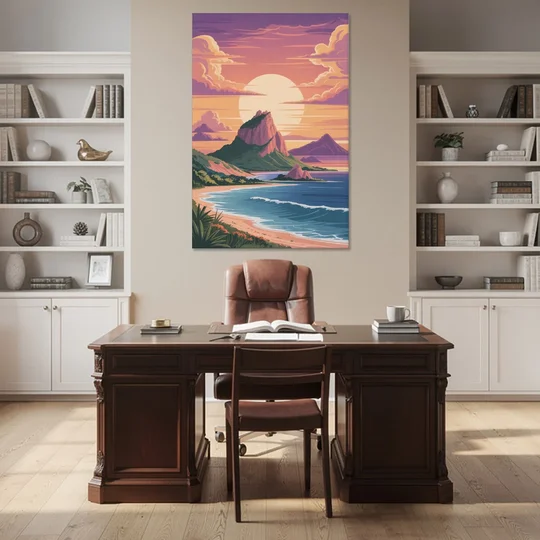 Cerro del Crestón Sunset - Canvas Wall Art - Office - 40x60