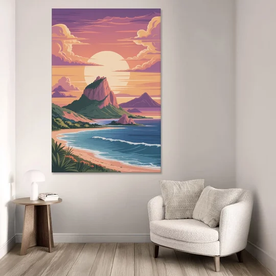 Cerro del Crestón Sunset - Canvas Wall Art - Sofa - 40x60