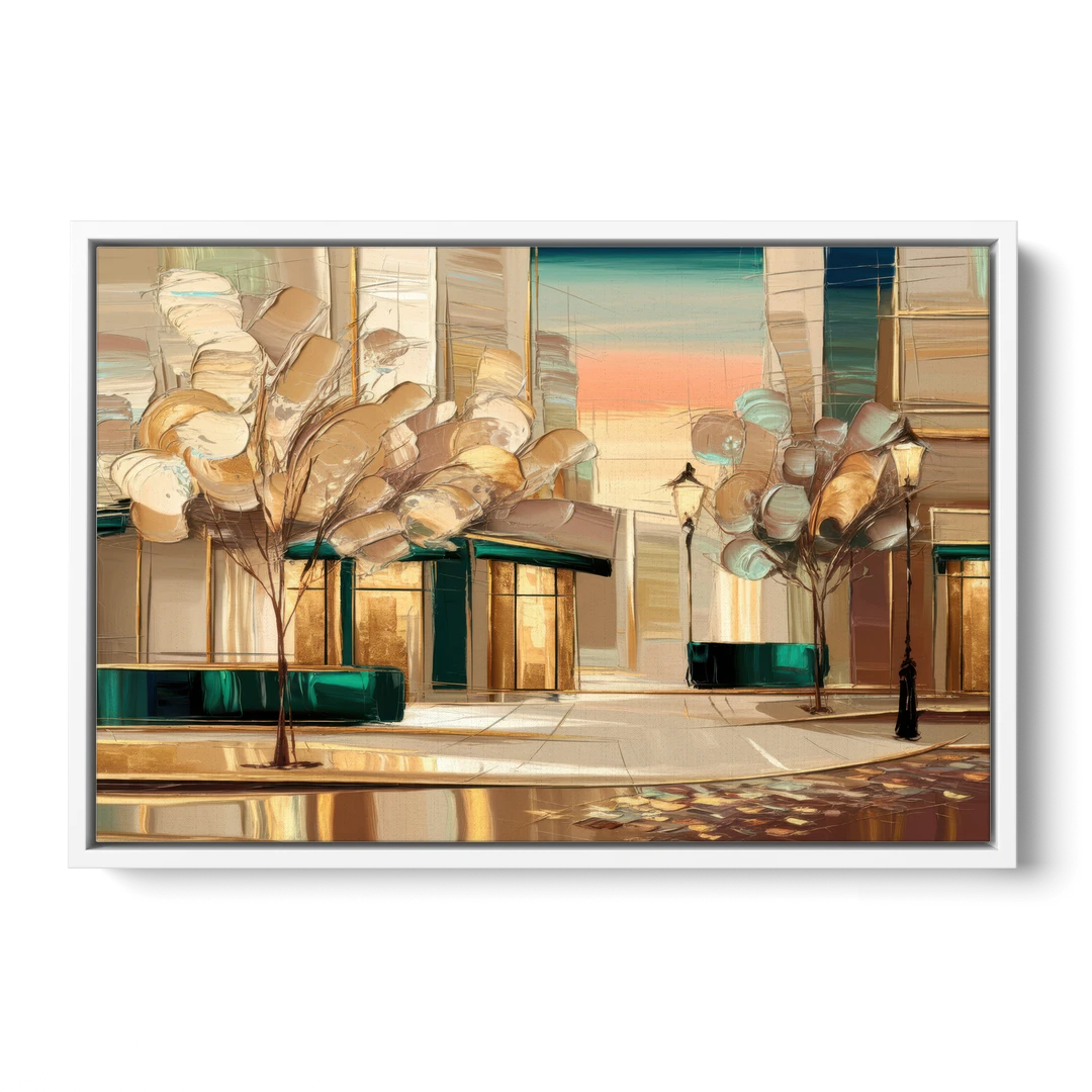 Chandler Artistic Vibes - White Framed Canvas Wall Art - Front
