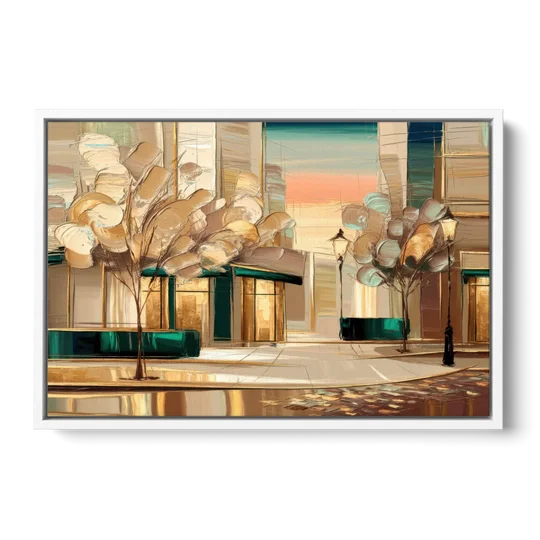 Chandler Artistic Vibes - White Framed Canvas Wall Art - Front