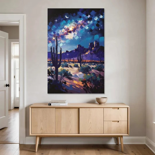 Chandler Desert Night Sky - Canvas Wall Art - Coffee Table - 40x60