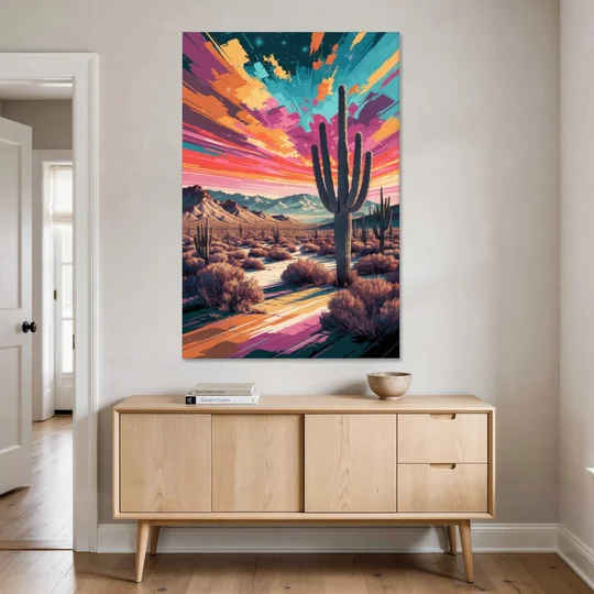 Chandler Desert Sunset - Canvas Wall Art - Coffee Table - 40x60