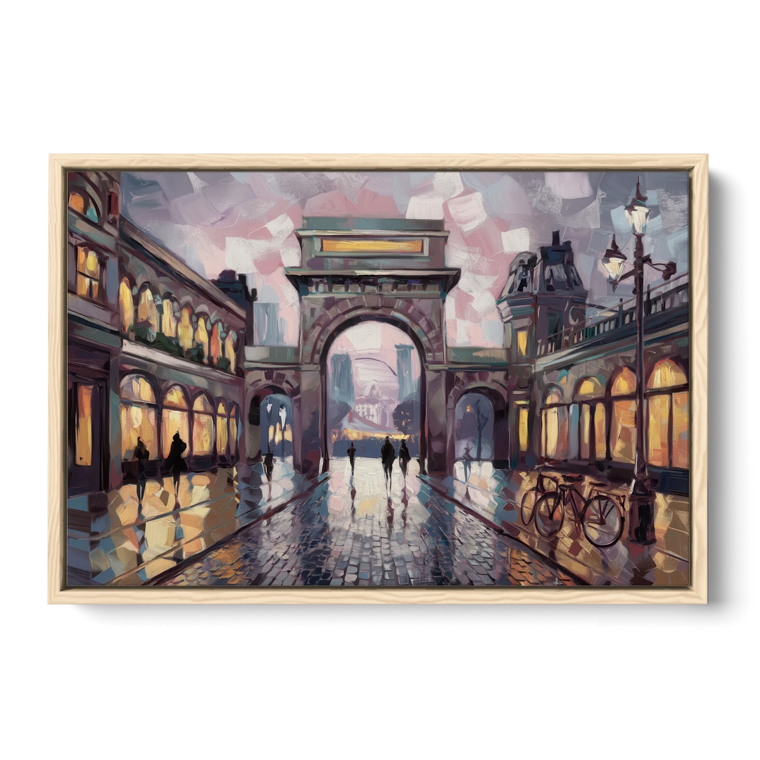 Chandler Urban Charm - Oak Framed Canvas Wall Art - Front