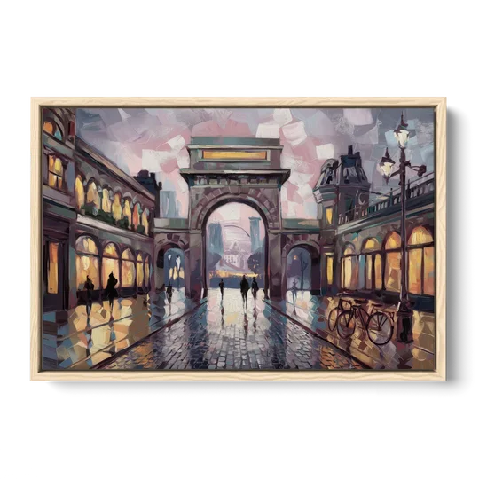 Chandler Urban Charm - Oak Framed Canvas Wall Art - Front
